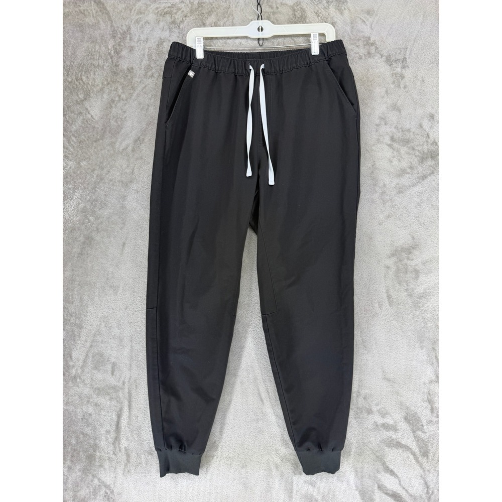 Figs Jogger Men L/T Tansen Black Technical Collection Scrub Pants EUC